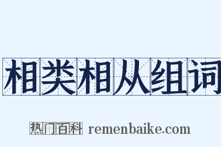 相类相从组词是什么意思的图片